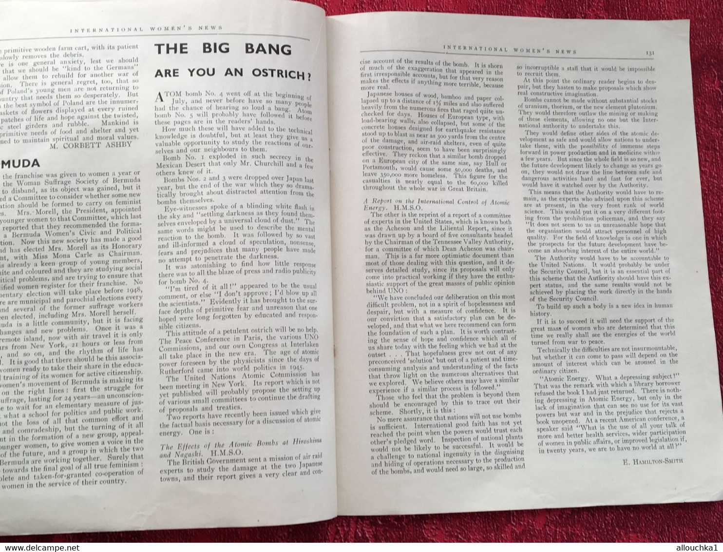 August 1946 International Women's News✔️Realist-Independent-Democratic -The organ of the international Alliance of women