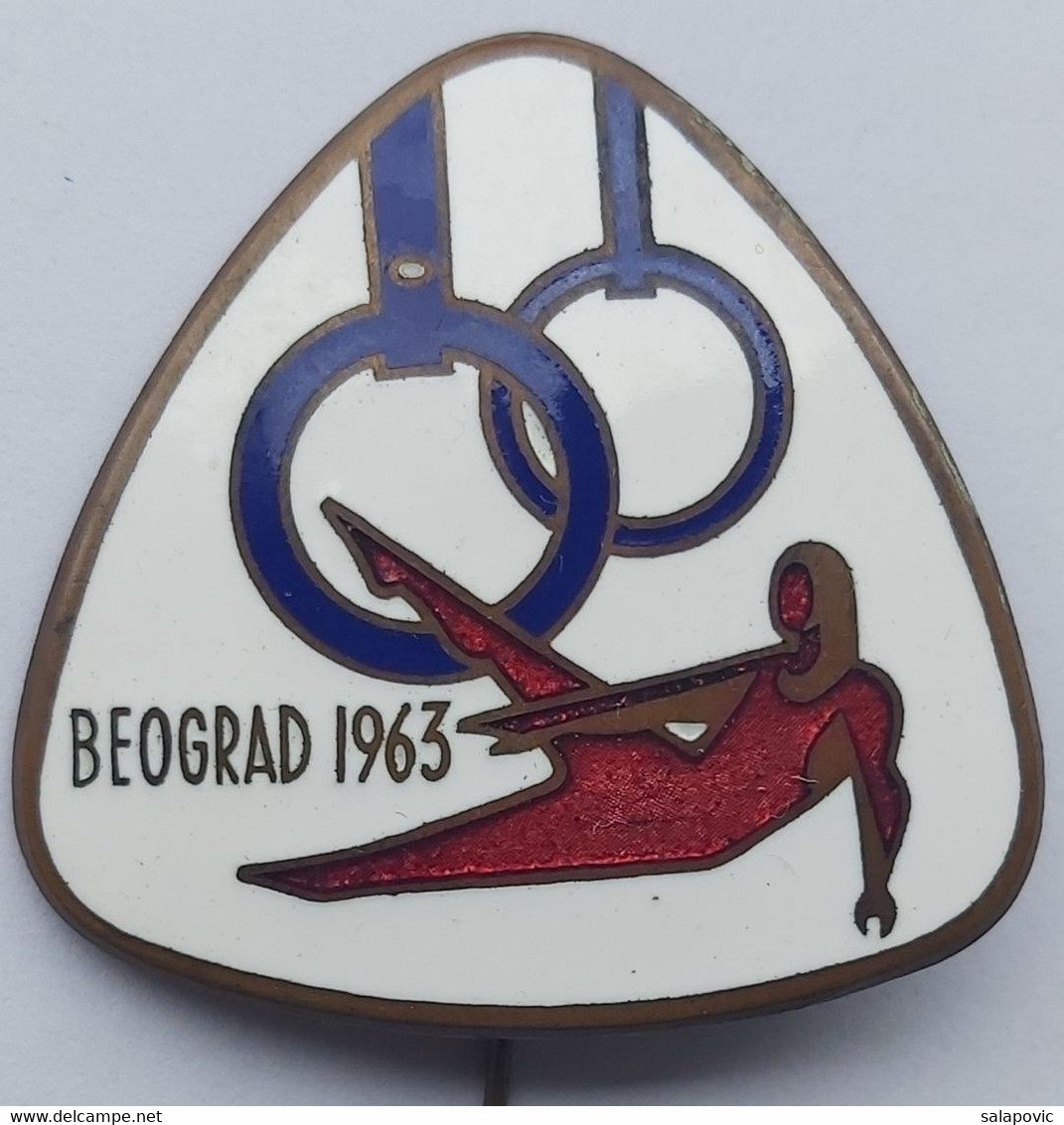 GYMNASTICS - European Championship, Beograd Belgrade, Ex Yugoslavia, 1963  P3/1 - Gymnastiek