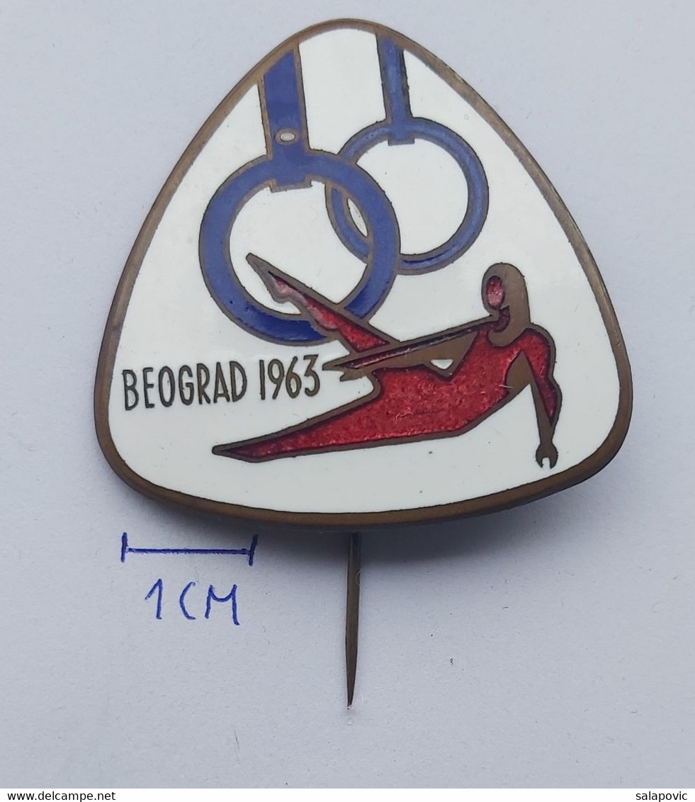 GYMNASTICS - European Championship, Beograd Belgrade, Ex Yugoslavia, 1963  P3/1 - Gymnastiek