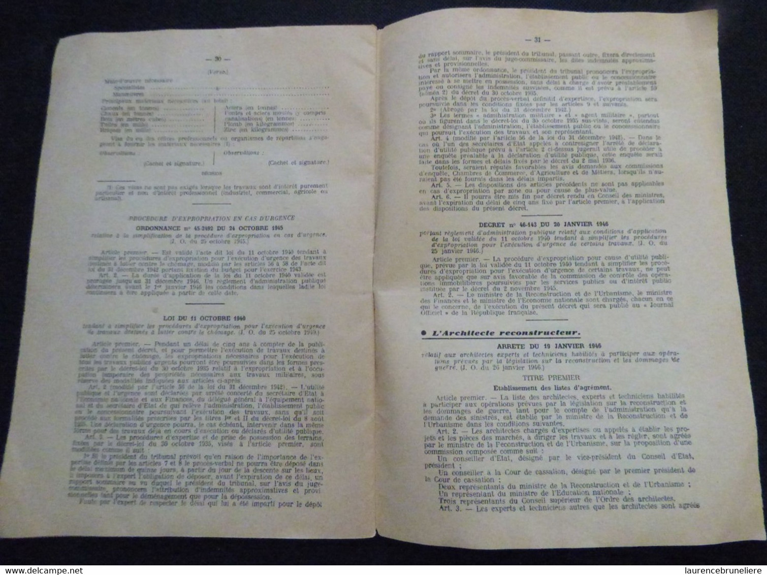 REVUE DES DOMMAGES DE GUERRE ET DE LA RECONSTRUCTION -AVRIL 1946