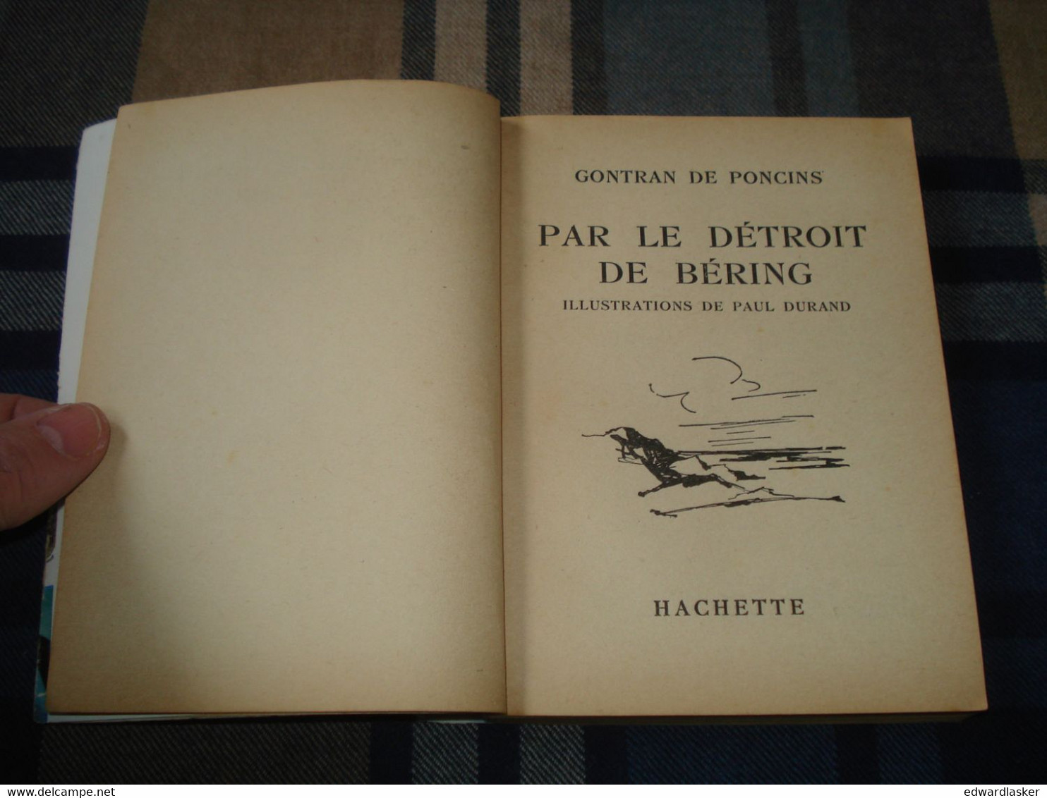 BIBLIOTHEQUE De La JEUNESSE : Par Le Détroit De Béring /G. De Poncins - Jaquette 1954 - Ill. Paul Durand - Bibliothèque De La Jeunesse