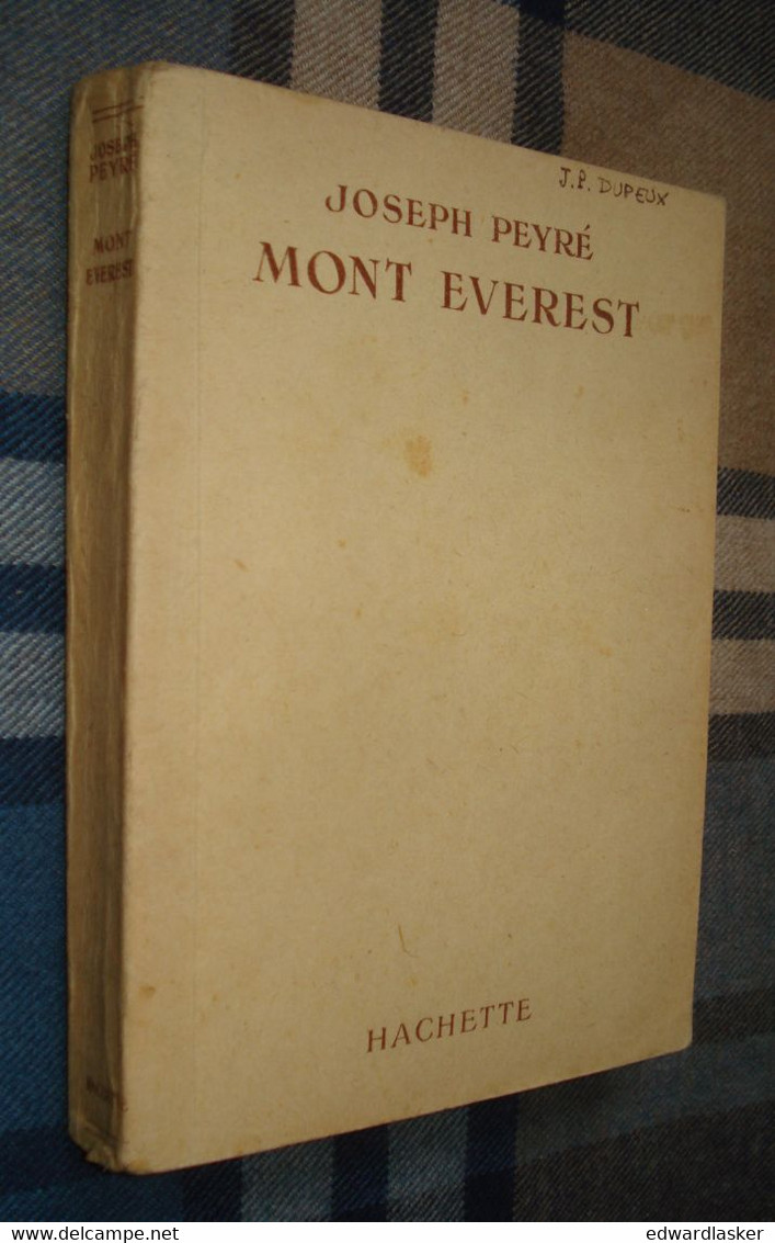 BIBLIOTHEQUE De La JEUNESSE : Mont Éverest /Joseph Peyré - Sans Jaquette 1953 - Ill. Reschofsky - Bibliotheque De La Jeunesse