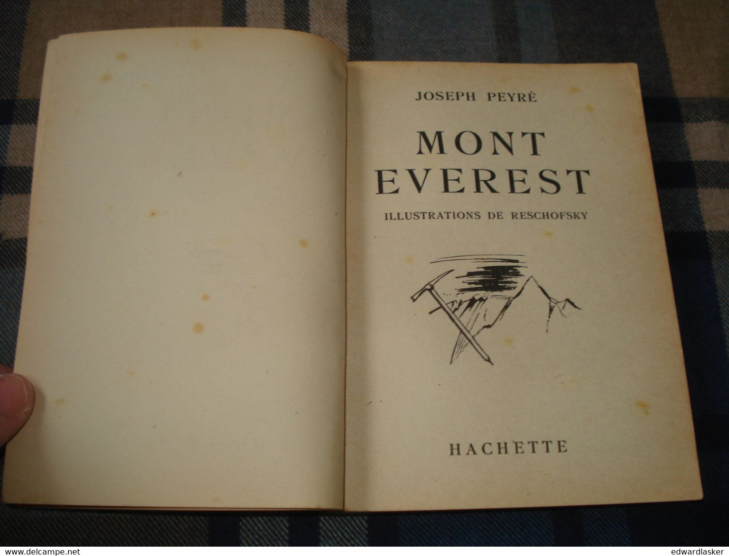 BIBLIOTHEQUE De La JEUNESSE : Mont Éverest /Joseph Peyré - Sans Jaquette 1953 - Ill. Reschofsky - Bibliothèque De La Jeunesse