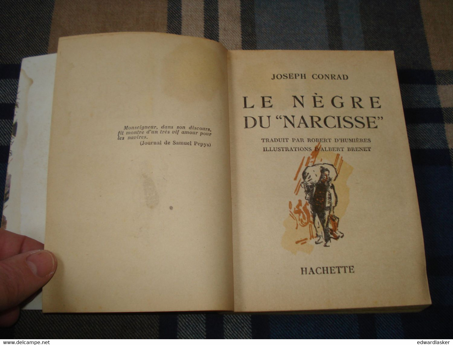 BIBLIOTHEQUE De La JEUNESSE : Le Nègre Du "Narcisse" /Joseph Conrad - Jaquette 1950 - Bibliothèque De La Jeunesse