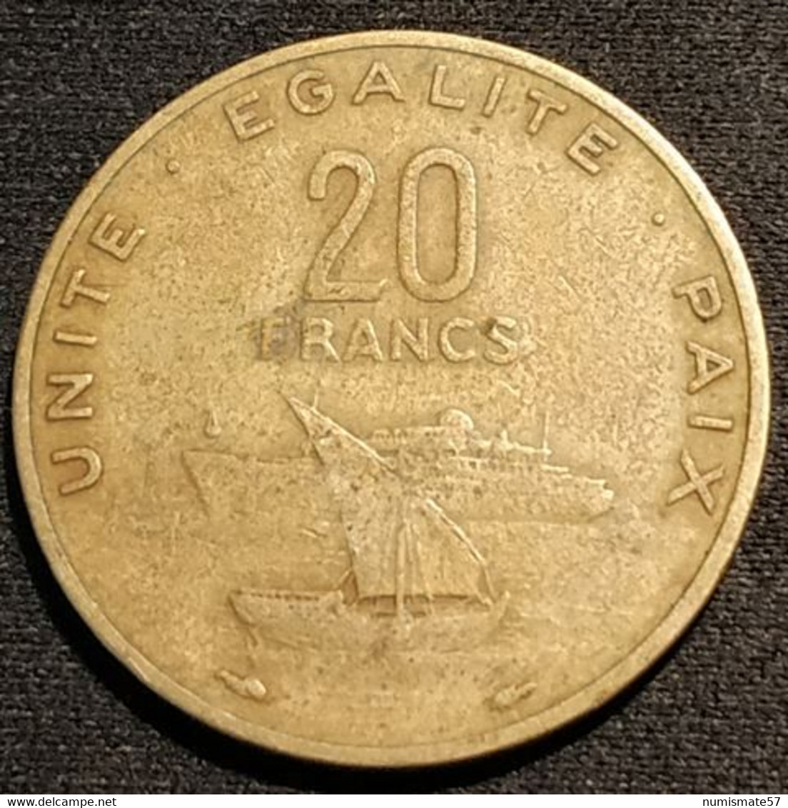 DJIBOUTI - 20 FRANCS 1977 - KM 24 - Dschibuti