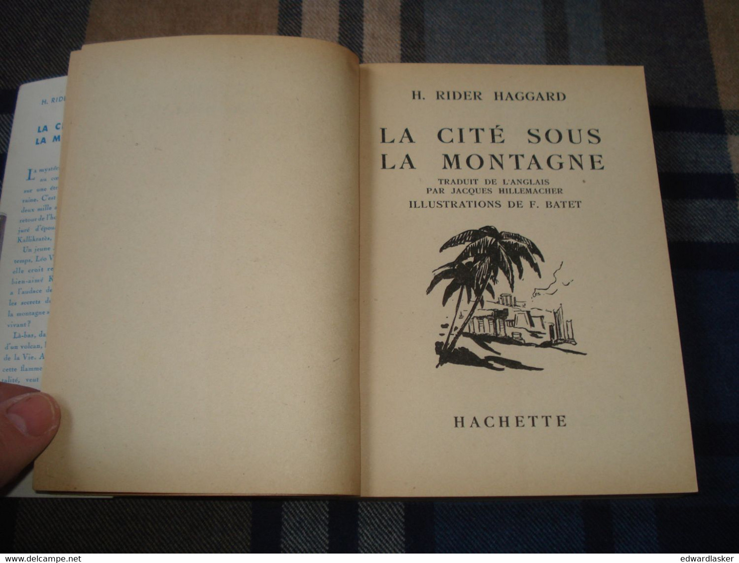 BIBLIOTHEQUE De La JEUNESSE : La Cité Sous La Montagne (She) /H. Rider Haggard - Jaquette 1952 - Bibliothèque De La Jeunesse