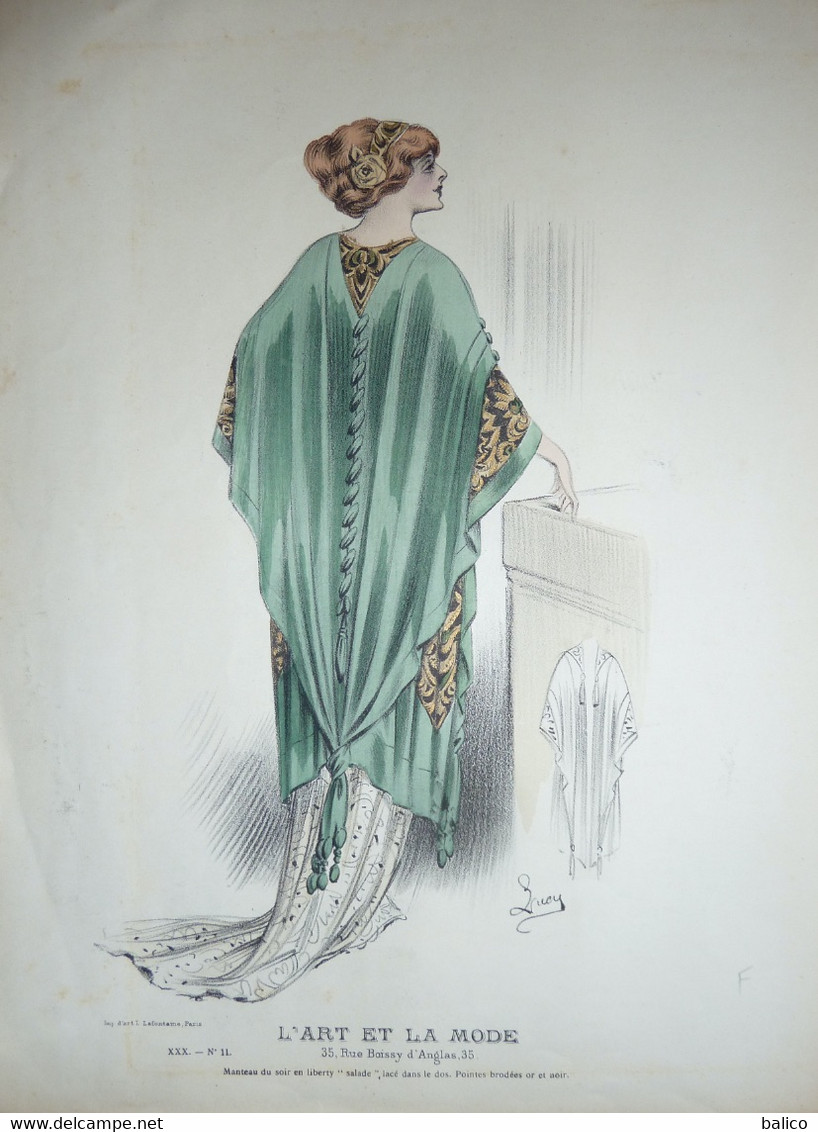 L'Art Et La Mode 1883-1919  - Gravure D'époque - Par Lucy ( Déstockage Pas Cher) Réf; A 92 - 1900-1940