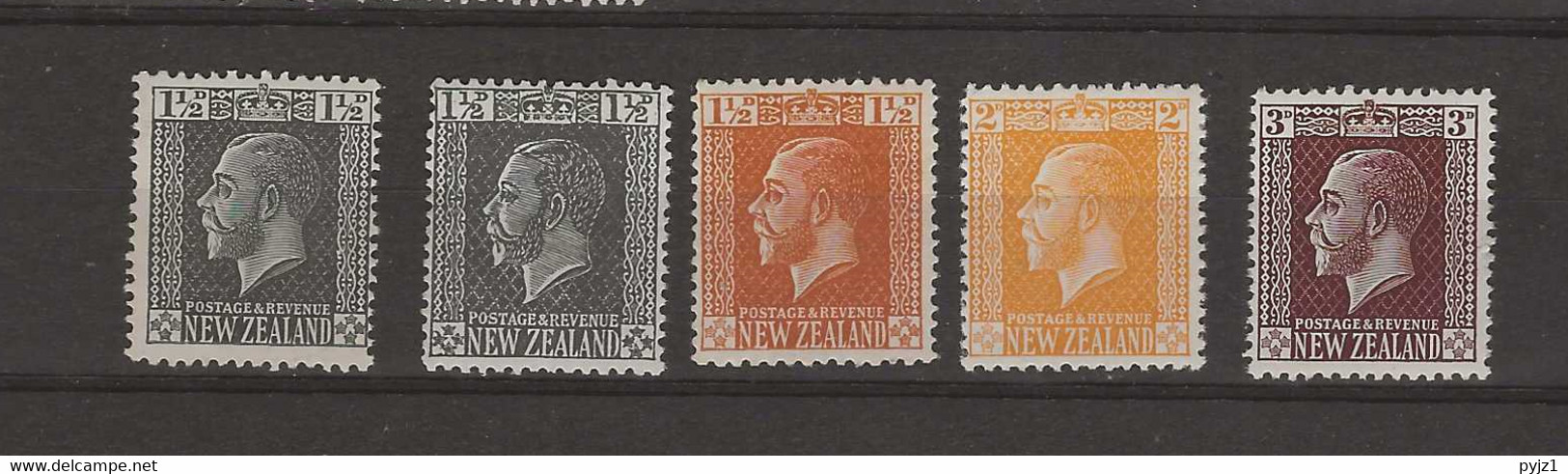 1916 MNH New Zealand Mi 150-54 Postfris** - Neufs