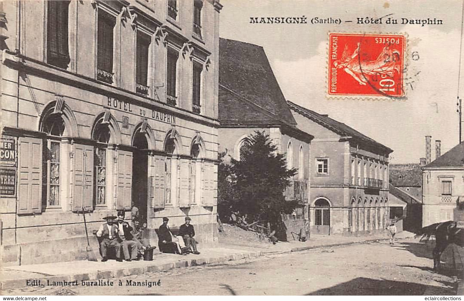 Mansigné     72         Hôtel Du Dauphin    -  2  -         (voir Scan) - Autres & Non Classés