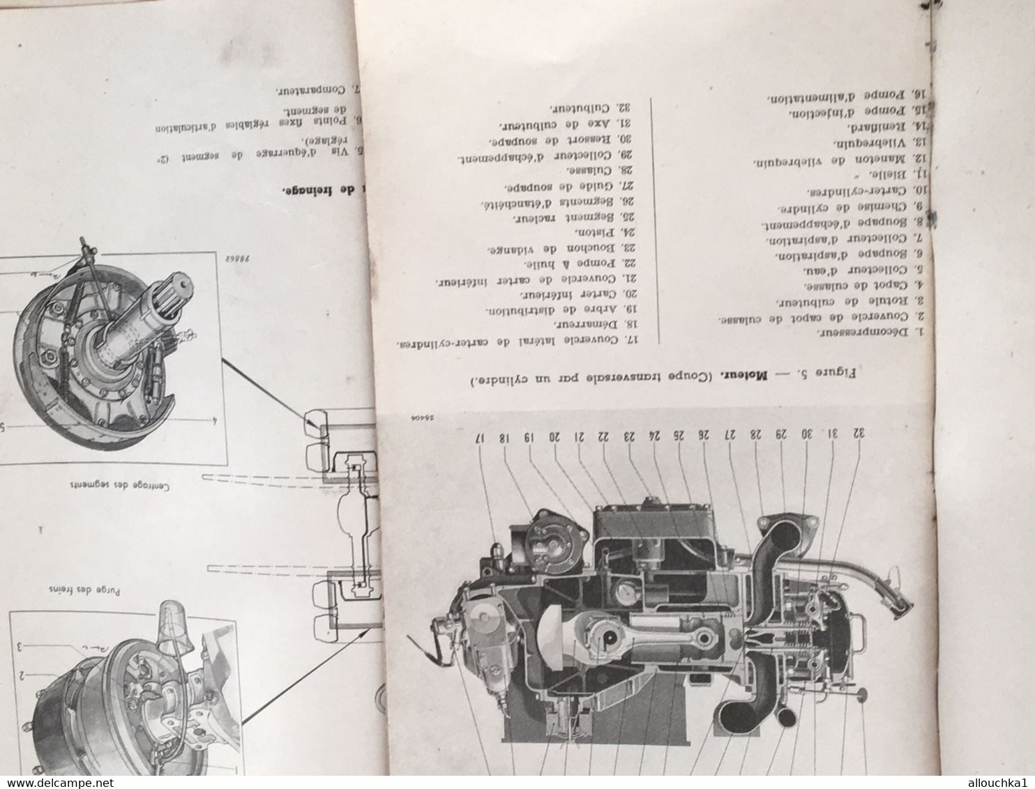 1950- Notice entretien Camion Renault 5 tonnes✔️Type R-42220-Moteur Huile lourde-6 C-105X120-regie nati usines Renault