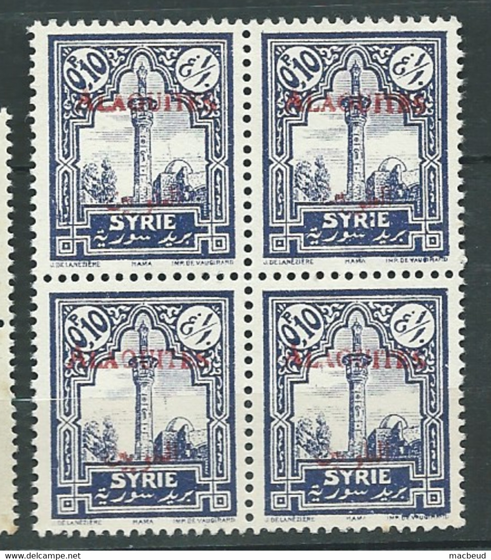 Alaouites - Yvert N° 22 **  Bloc De 4   - Az 32807 - Unused Stamps