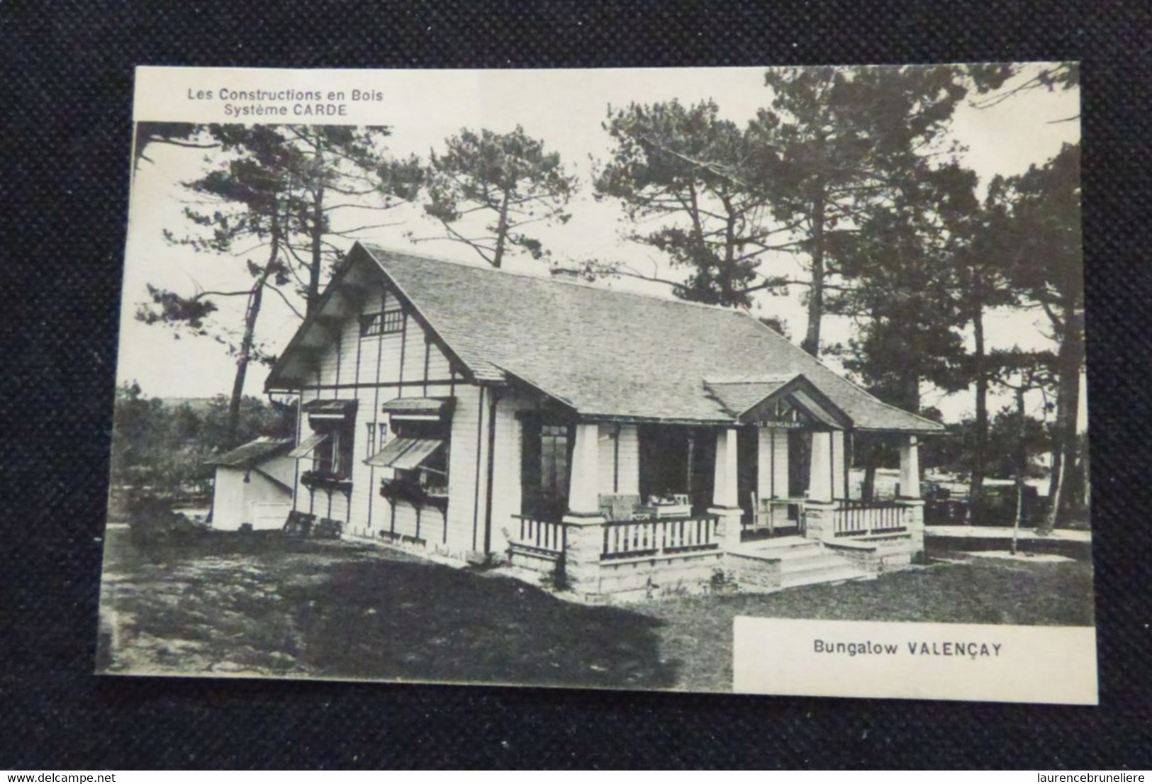 75 - PARIS  - CARTE PUBLICITAIRE - LES CONSTRUCTIONS EN BOIS SYSTEME CARDE  - BUNGALOW  VALENCAY - Otros & Sin Clasificación