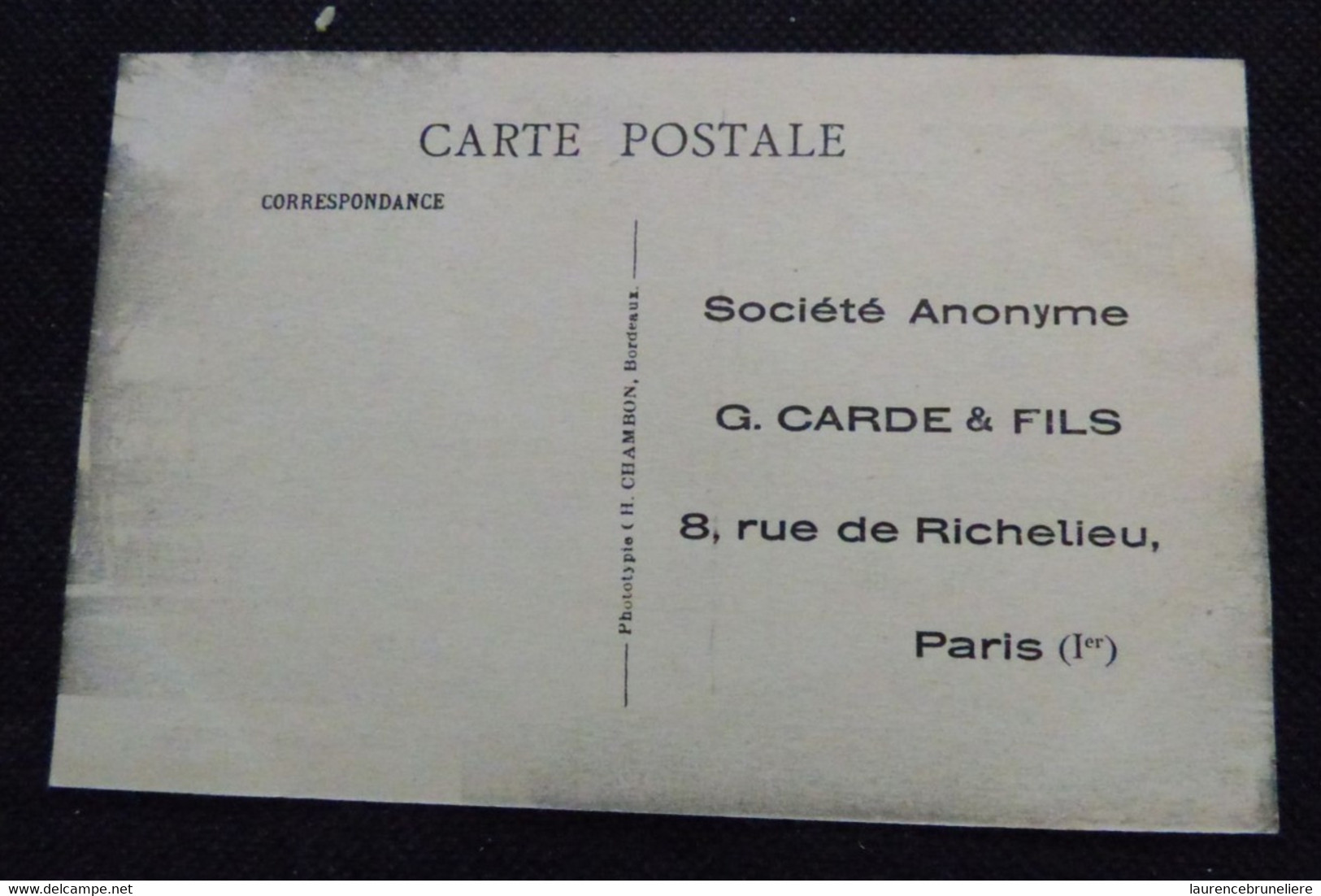 75 - PARIS  - CARTE PUBLICITAIRE - LES CONSTRUCTIONS EN BOIS SYSTEME CARDE  - BUNGALOW  VALENCAY - Autres & Non Classés