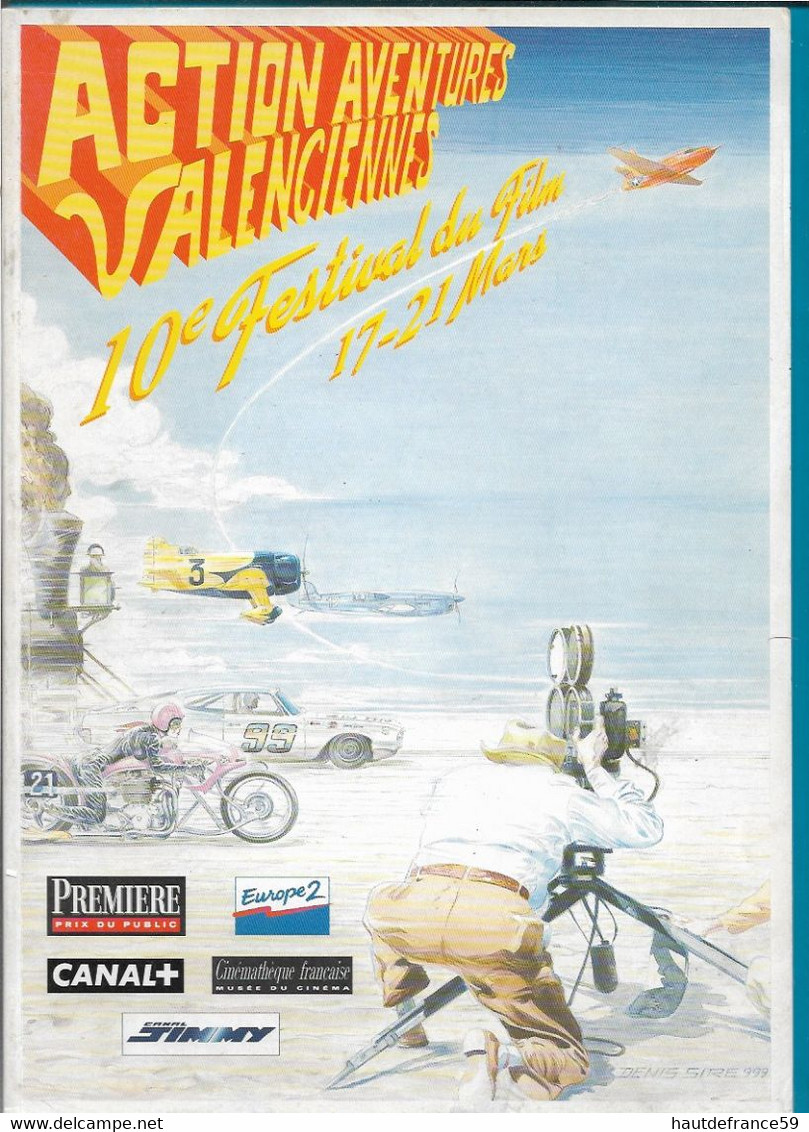 RARE Catalogue Original  10ème FESTIVAL Du Film CINEMA VALENCIENES ACTIONS AVENTURES Borloo Naceri TRAUTMANN  Ministre - Presseunterlagen