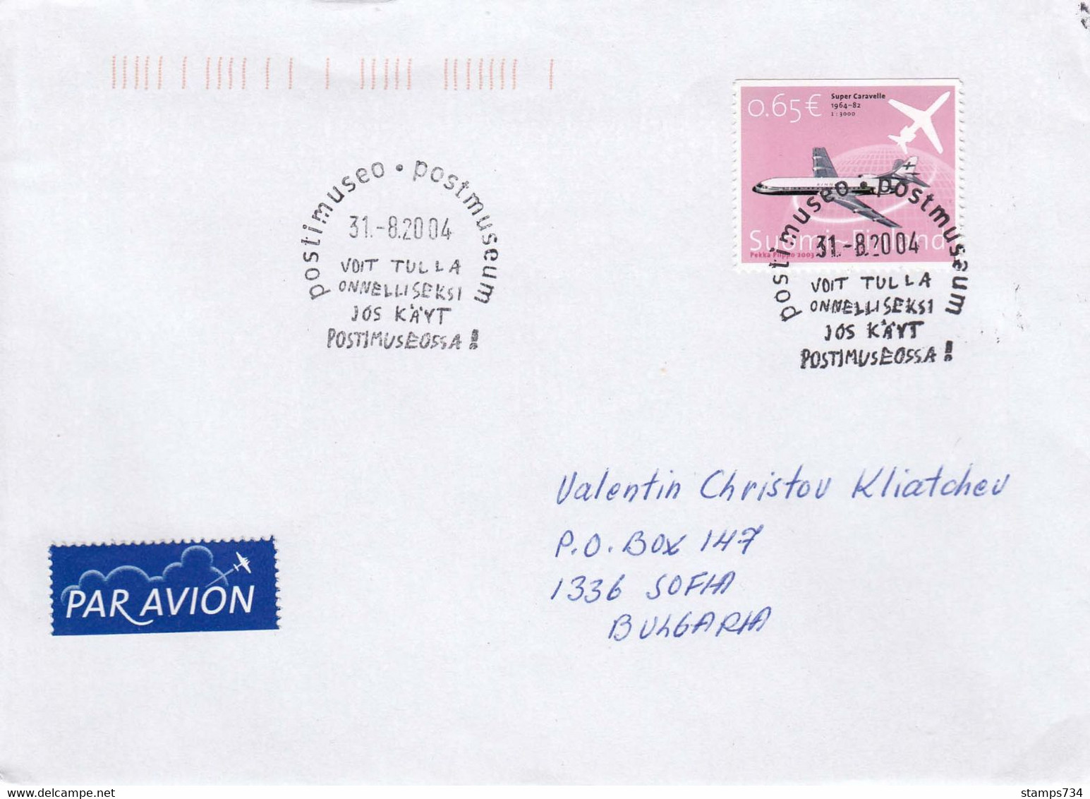 Finland - 006/2004 Letter With Special Cancelation To Sofia(Bulgaria) - Lettres & Documents