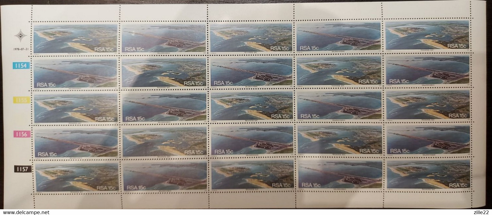 Südafrika South Africa Mi# 540-1 Full Sheet Postfrisch/MNH - Export Harbours - Ongebruikt