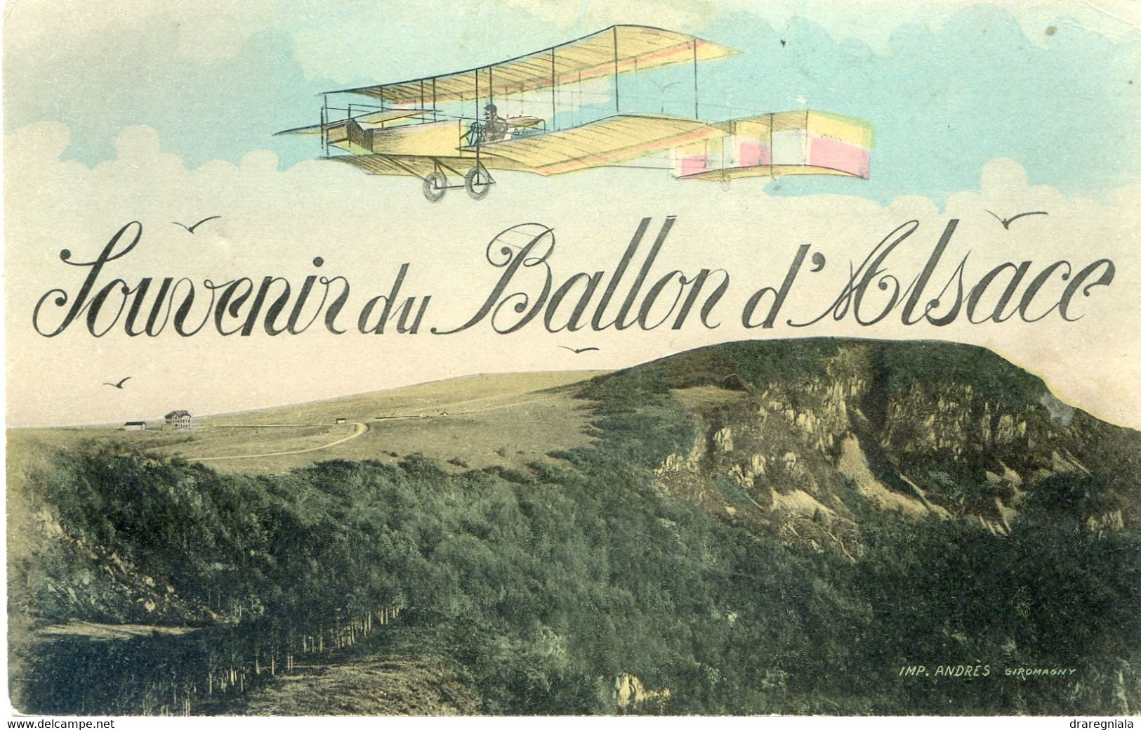 Souvenir Du Ballon D'Alsace - Avion Biplan - Giromagny