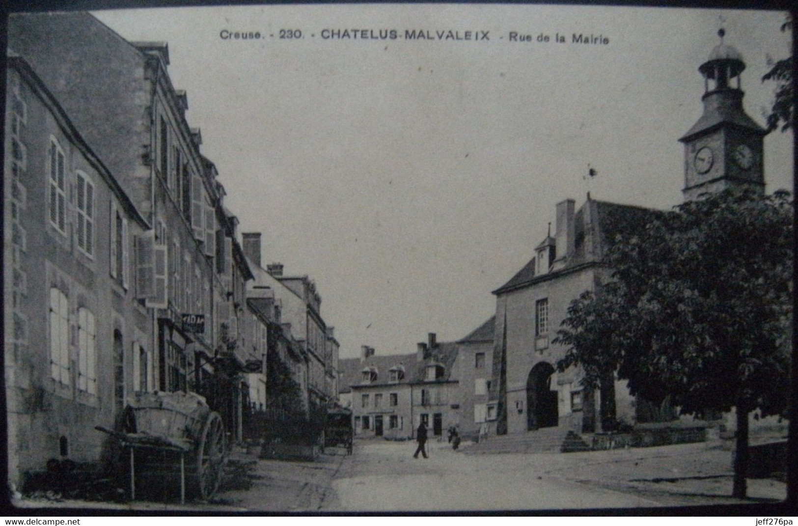 CPA 23 Chatelus-Malvaleix - La Rue De La Mairie - Vue D'ensemble   A Voir ! - Chatelus Malvaleix