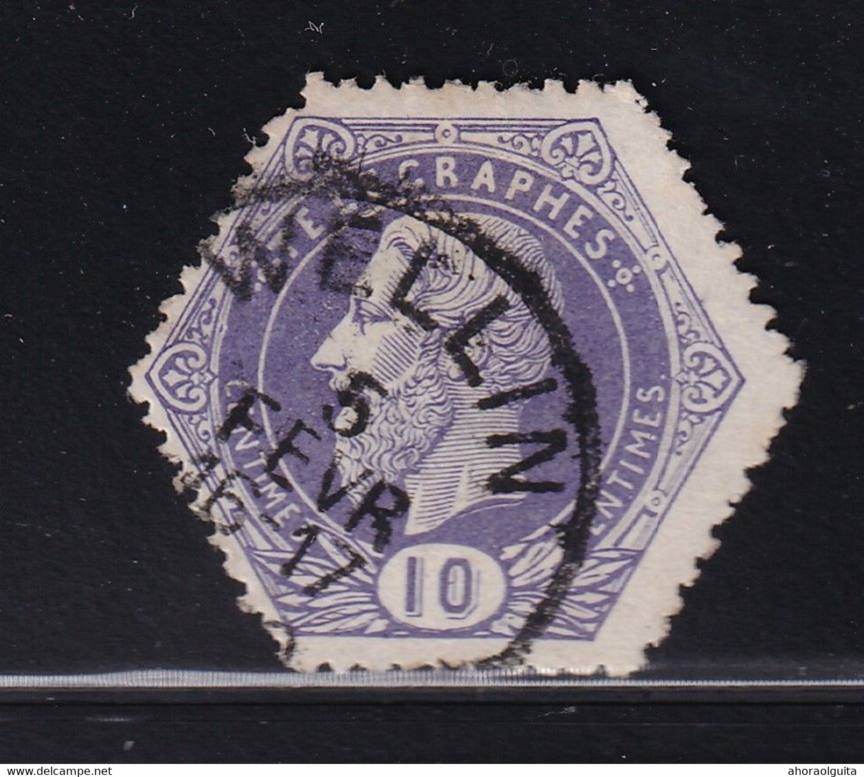 DDDD 436  --  Timbre Télégraphe Cachet Postal Simple Cercle WELLIN - Telegraafzegels [TG]