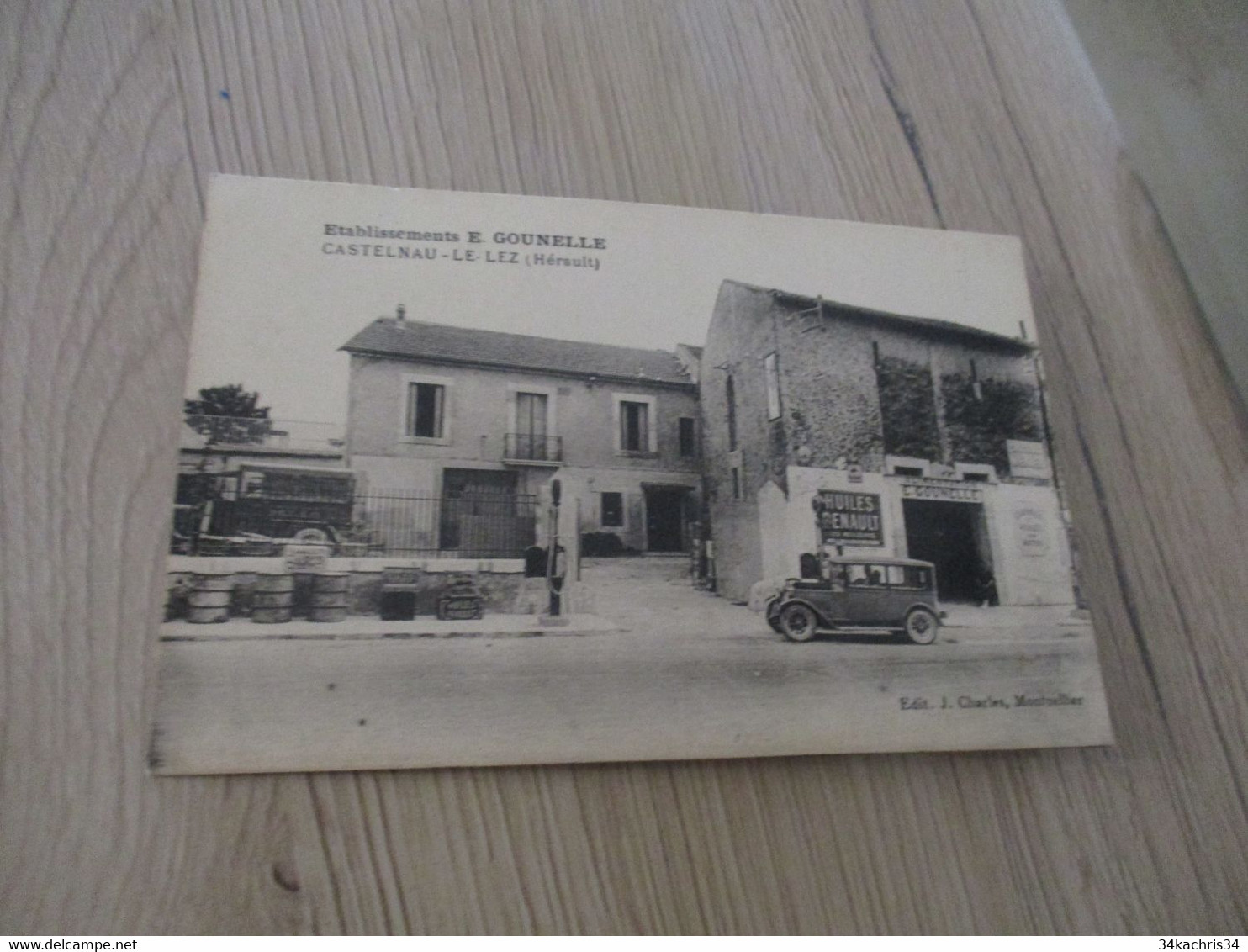 CPA  34 Hérault  Castelnau Le Lez Etablissements E.Gounelle - Castelnau Le Lez