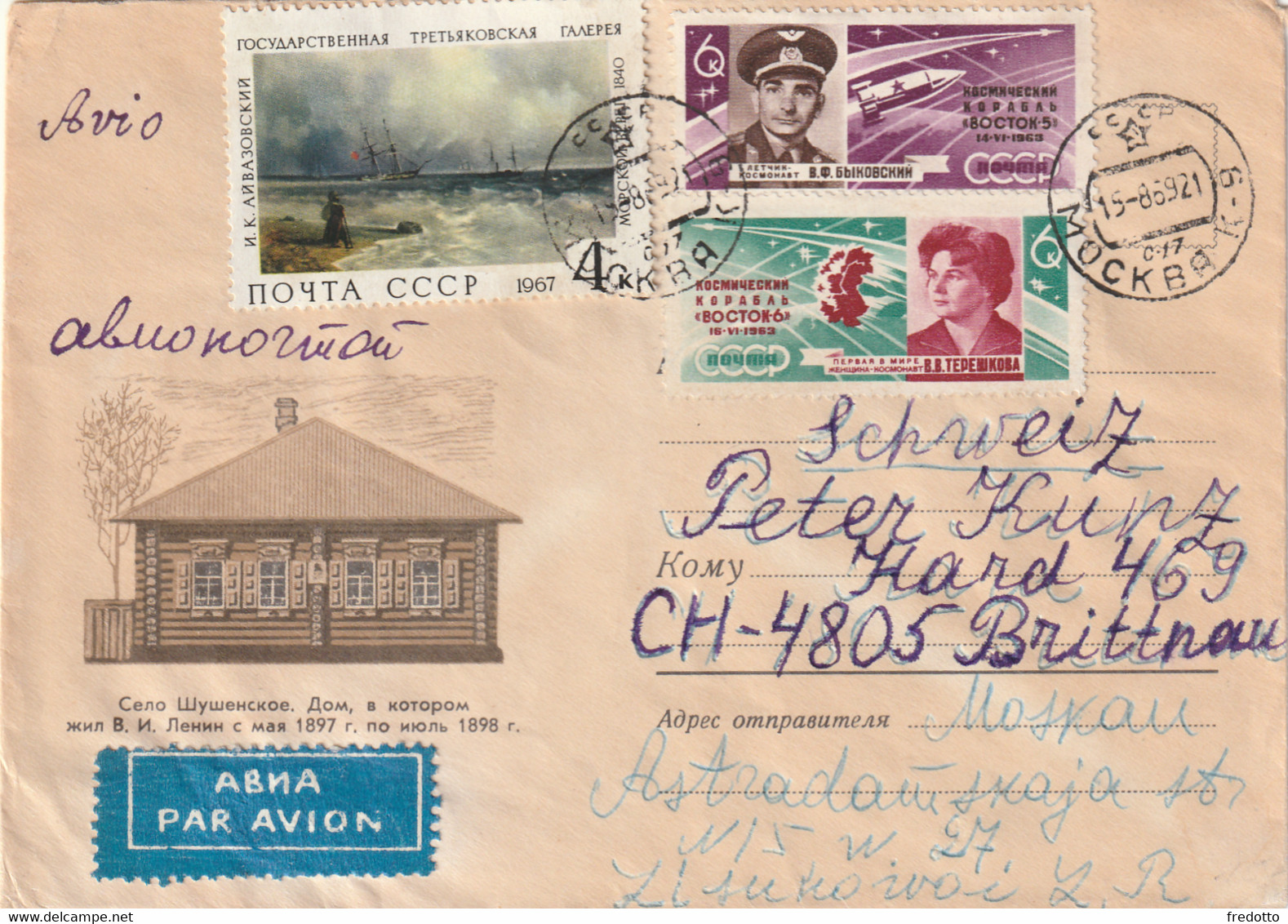 Russland- Brief-Flugpost - Covers & Documents