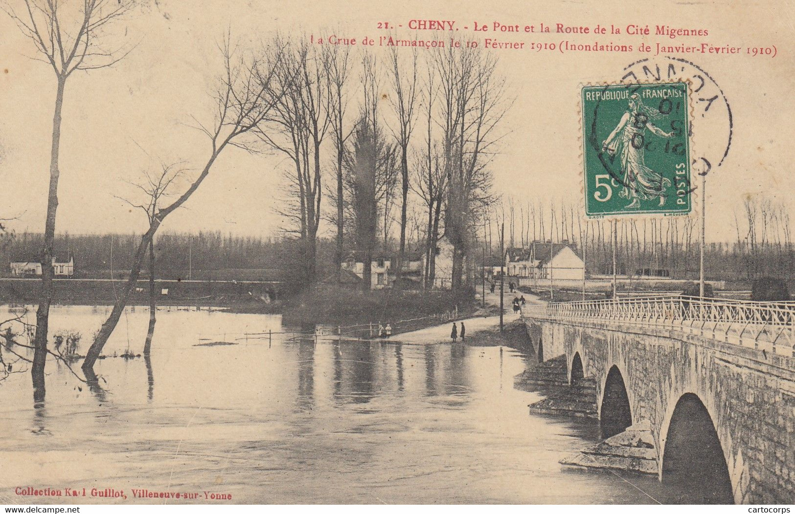 89 - CHENY - Le Pont - La Route De La Cité Migennes - Cheny