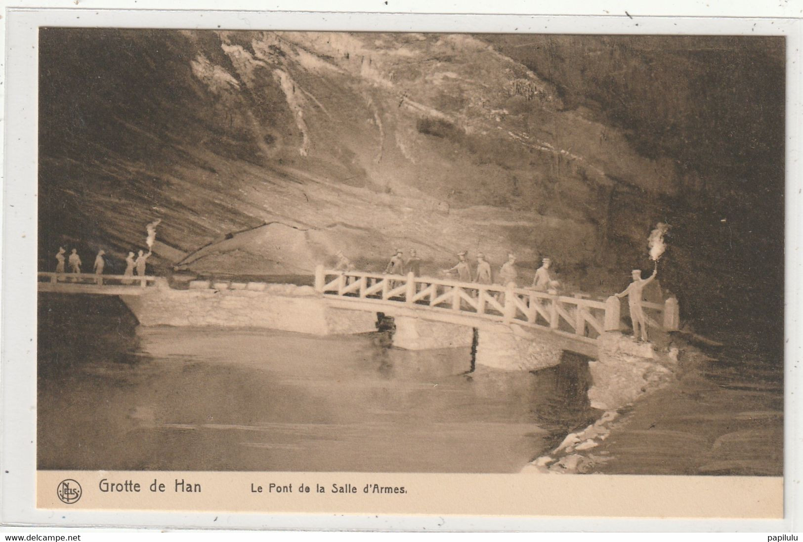 BELGIQUE 141 : Grotte De Han Le Pont De La Salle D'Armes:  édit. Nels - Rochefort