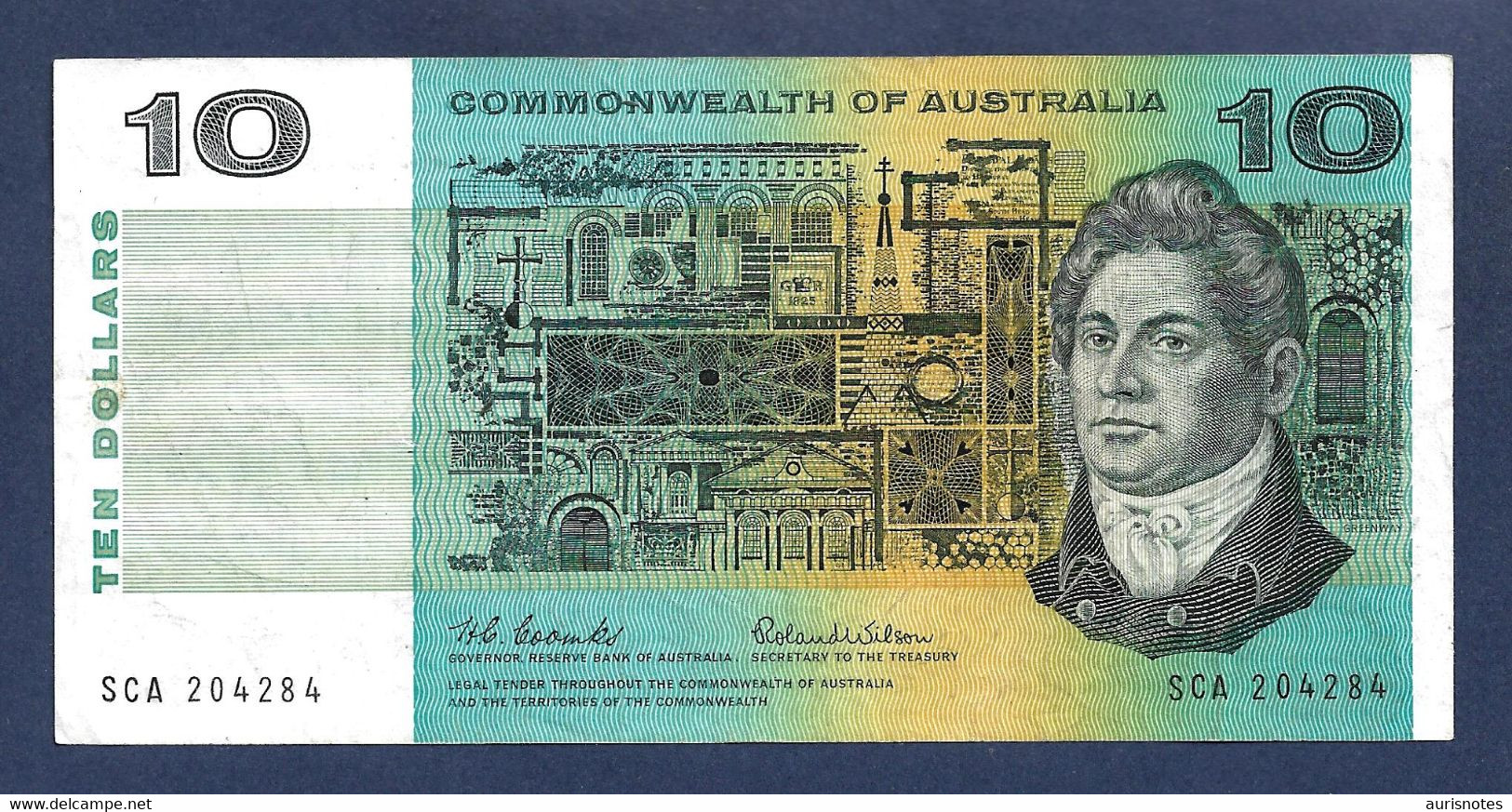 Australia Commomwealth $10 Dolllars 1966 P40a Sign. Coombs & Wilson VF/VF+ - 1966-72 Reserve Bank Of Australia