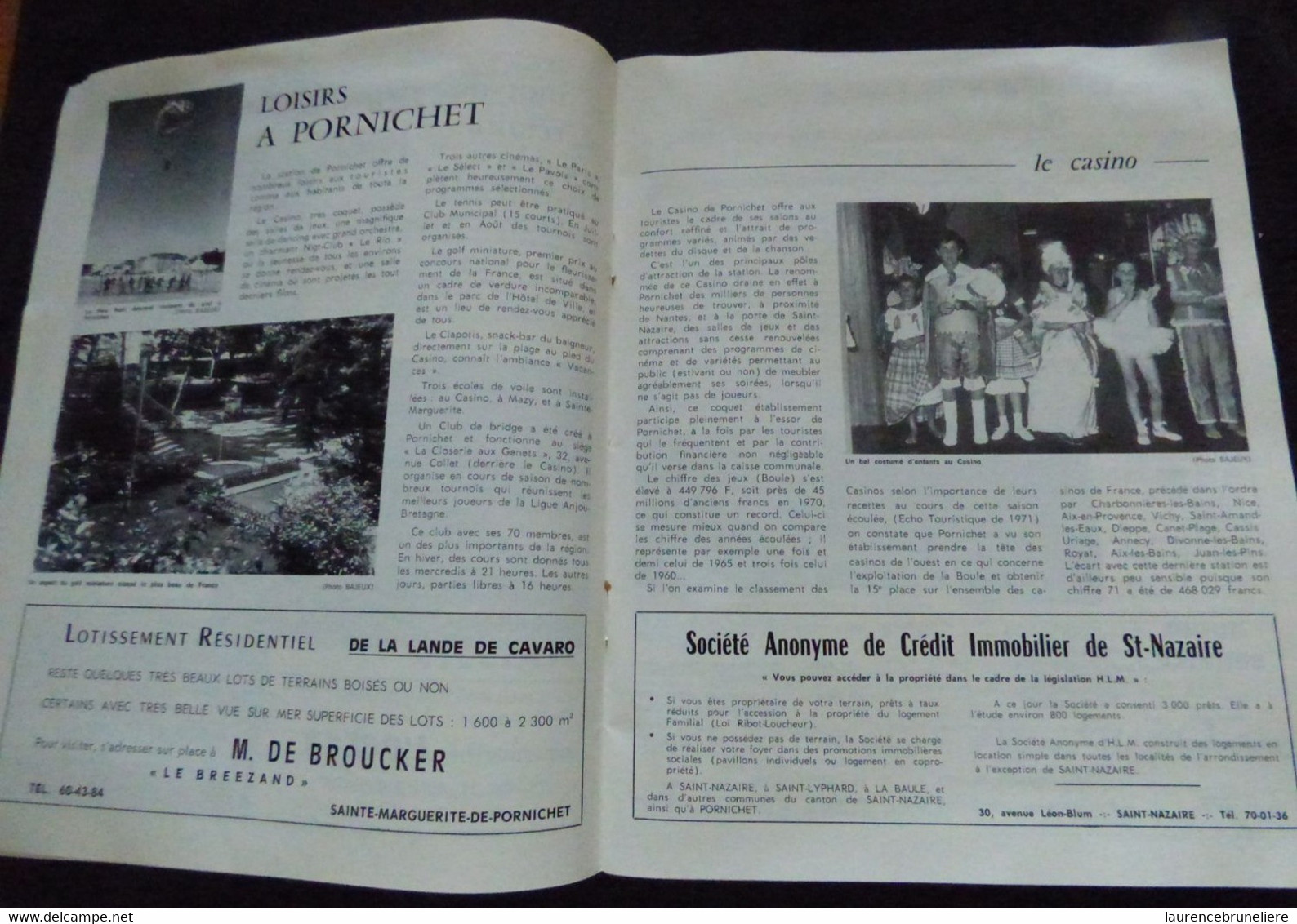 44 -   PORNICHET  - BULLETIN MUNICIPAL  1971 - Dépliants Turistici