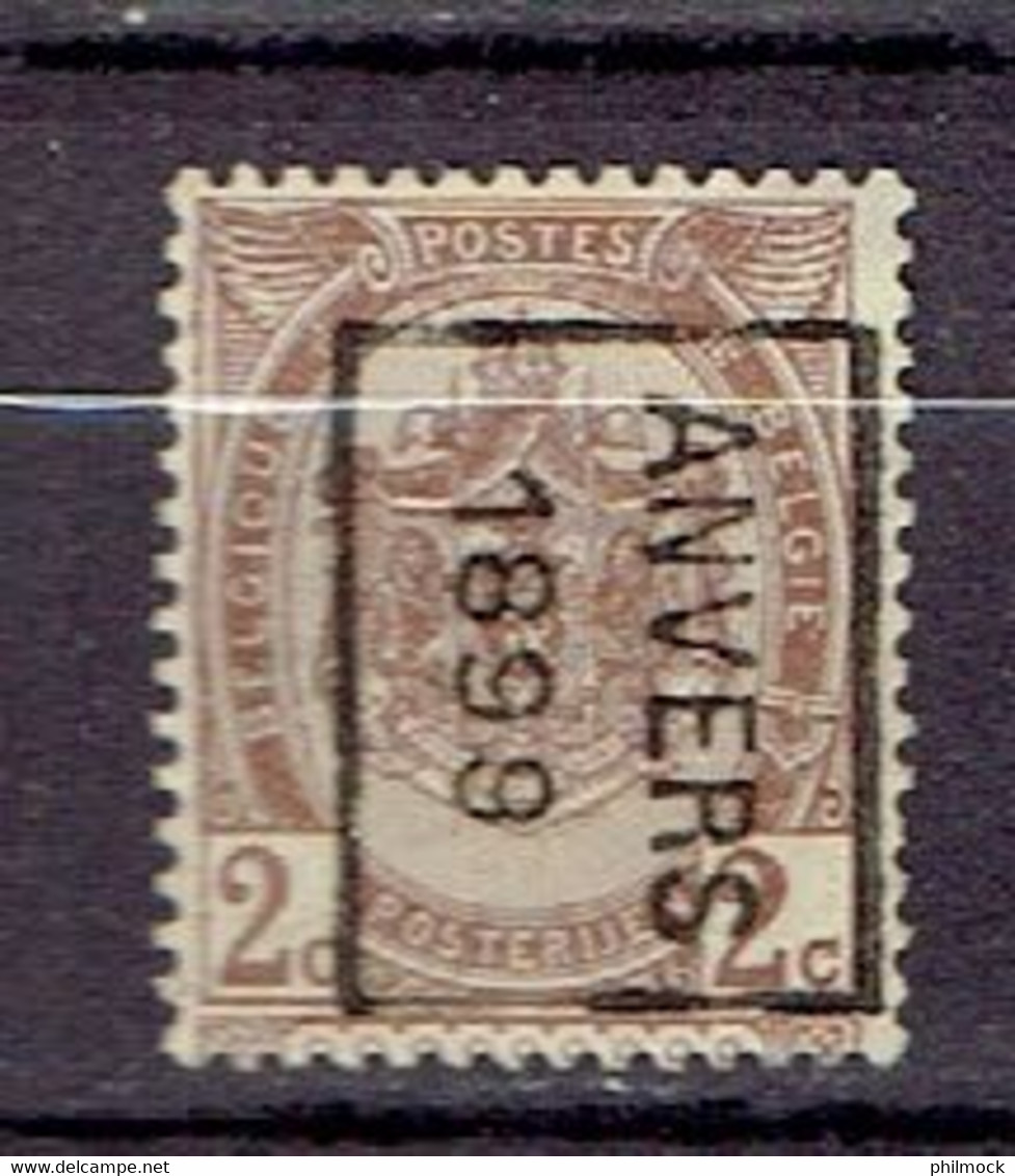 Préo - Voorafgestempelde Zegels 238B - Anvers 1899 Timbre N°55 - Roller Precancels 1894-99