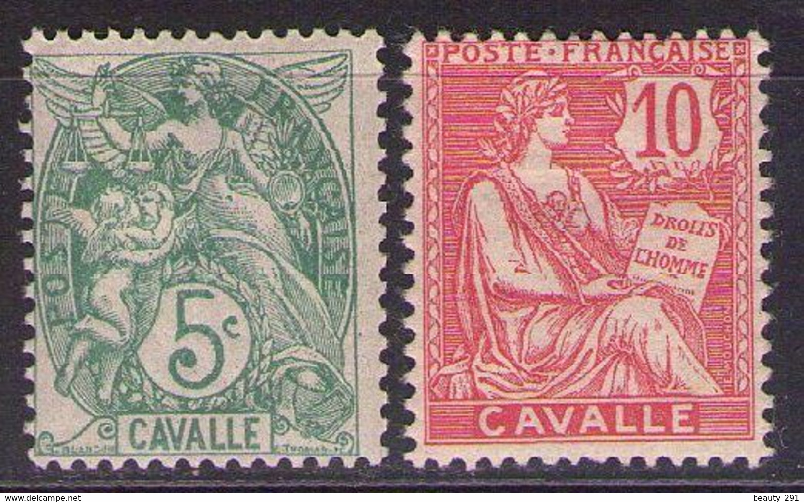 CAVALLE 1902  Mi 9,10  MH* - Ongebruikt