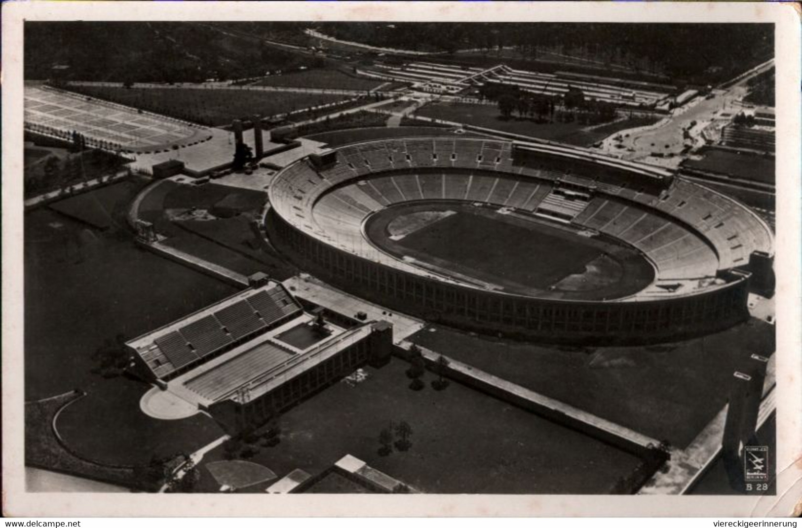 ! Luftbild Ansichtskarte Reichssportfeld Olympiastadion Berlin, Olympiade 1936 - Olympische Spiele