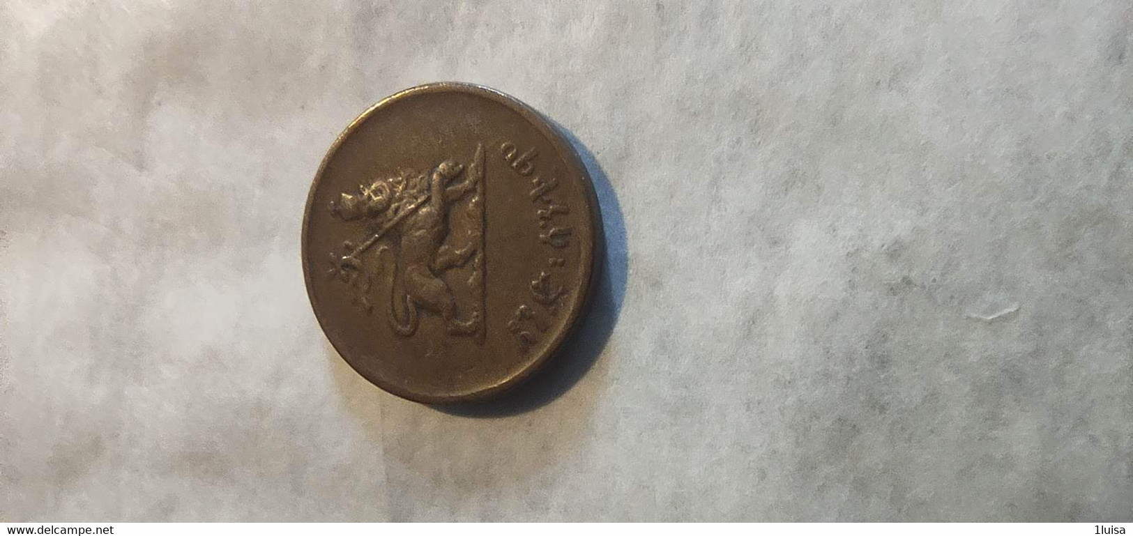 ETIOPIA 1 CENTS 1943-1944 - Ethiopië