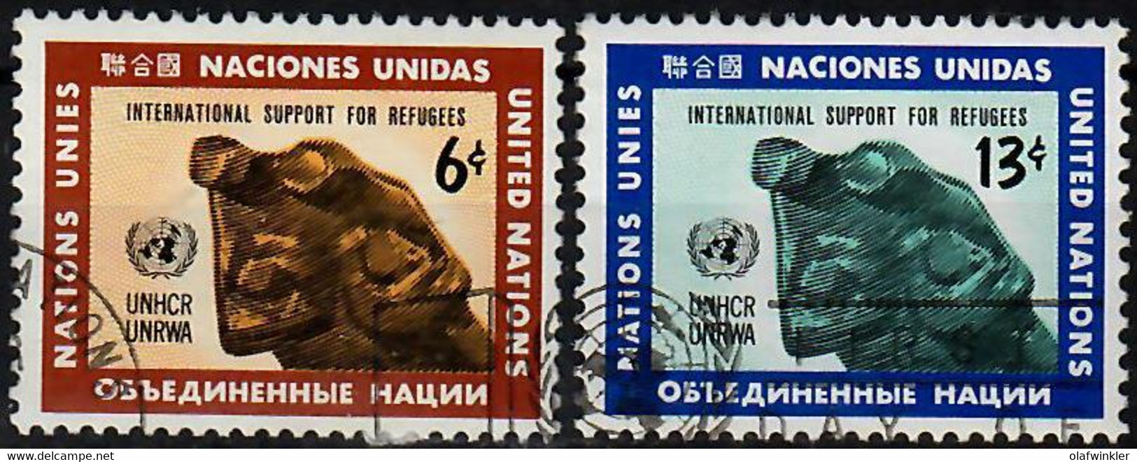 1971 U.N. Work With Refugees Sc 216-7 / YT 209-10 / Mi 232-3 Used / Oblitéré / Gestempelt [zro] - Oblitérés