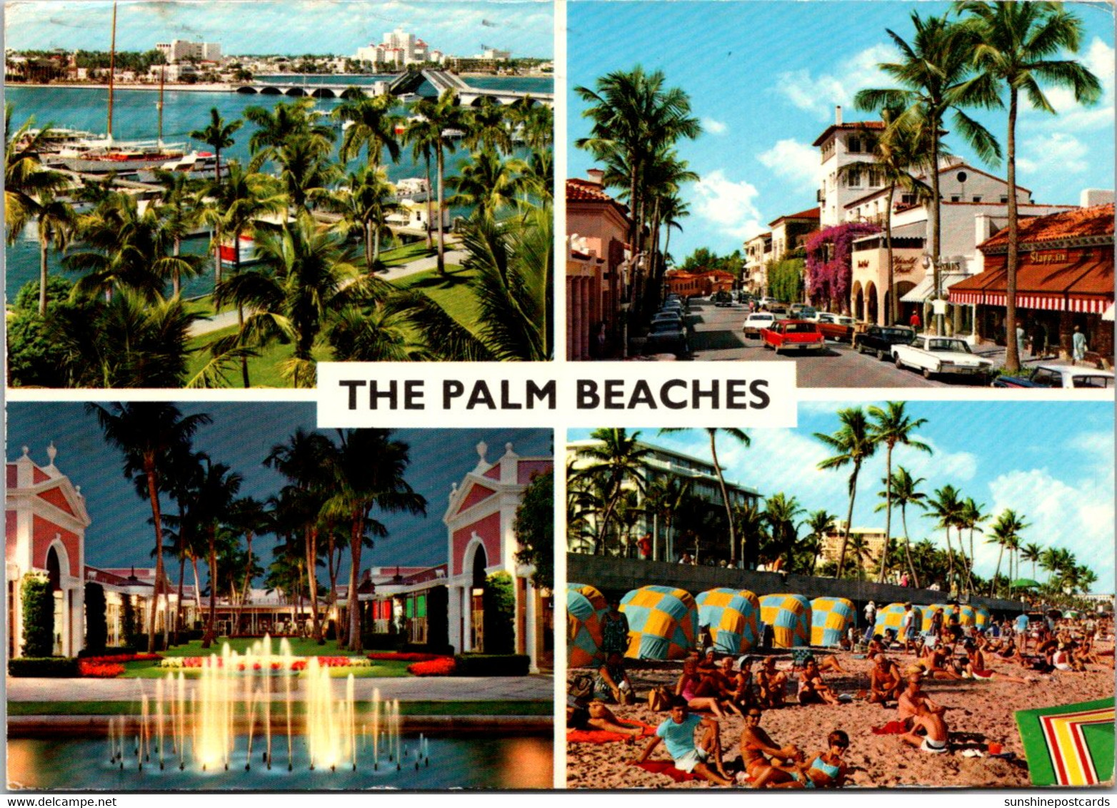 Florida The Palm Beaches Multi View 1976 - Palm Beach