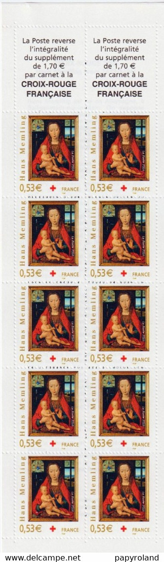 CARNET CROIX ROUGE - N°2054 - 0.53€(3840)  Multicolore  -  Vierge Et L'Enfant - 2005 - Neuf Non Plié - ** - Croix Rouge