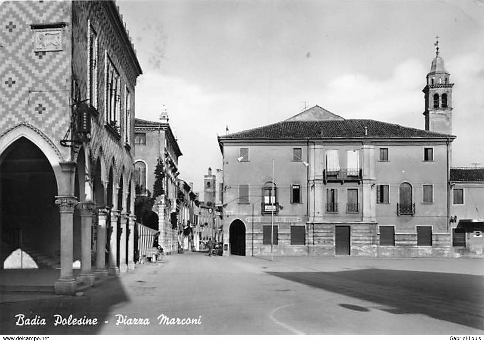 Rovigo Badia Polesine Piazza Marconi 10 X 15 Cm - Rovigo