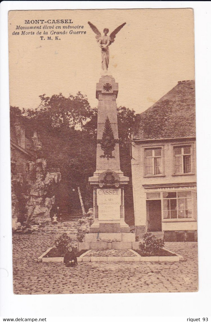 MONT-CASSEL - Monument élevé à La Mémoire Des Morts De La Grande Guerre - Cassel