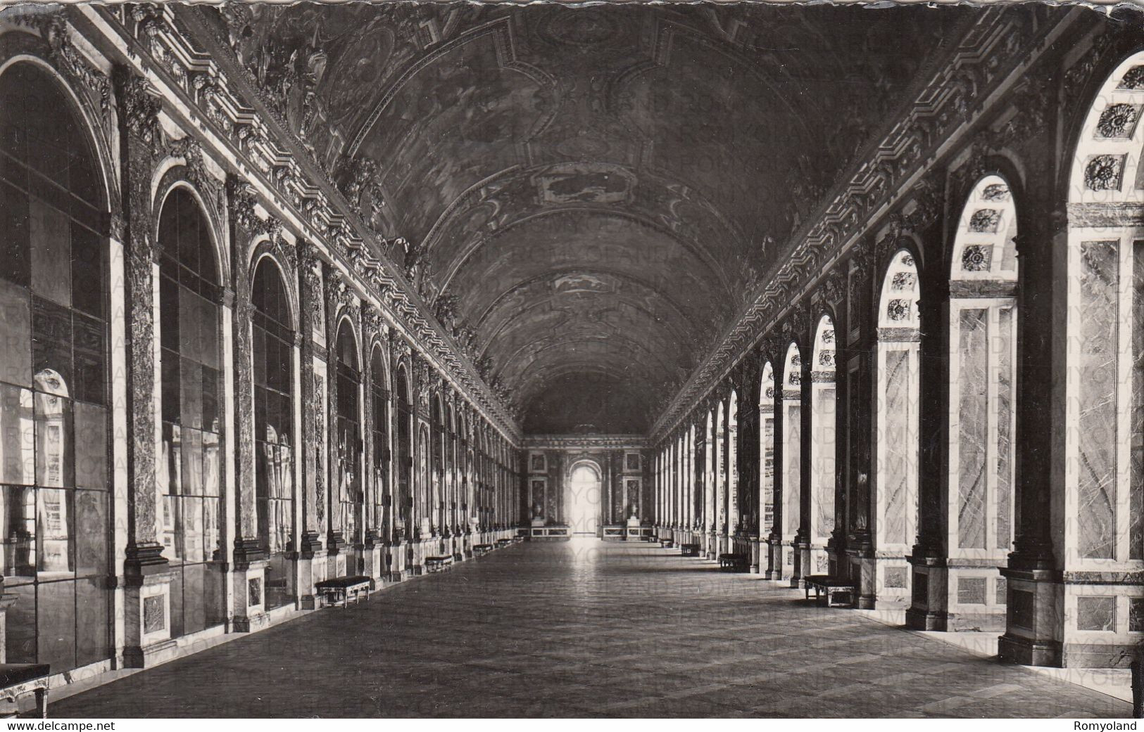 CARTOLINA  VERSSAILLES.ILE-de-FRANCE,FRANCIA,CHATEAU DE VERSAILLES-LE GALERIE DES BATAILLES,VIAGGIATA 1956 - Ile-de-France