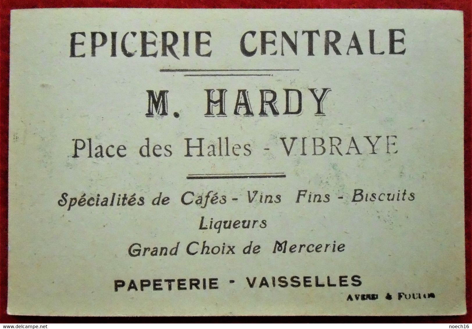 Chromo Publicité  Epicerie Centrale, M. Hardy Place Des Halles - Vibraye / Les Rois De France N°28 - Andere & Zonder Classificatie