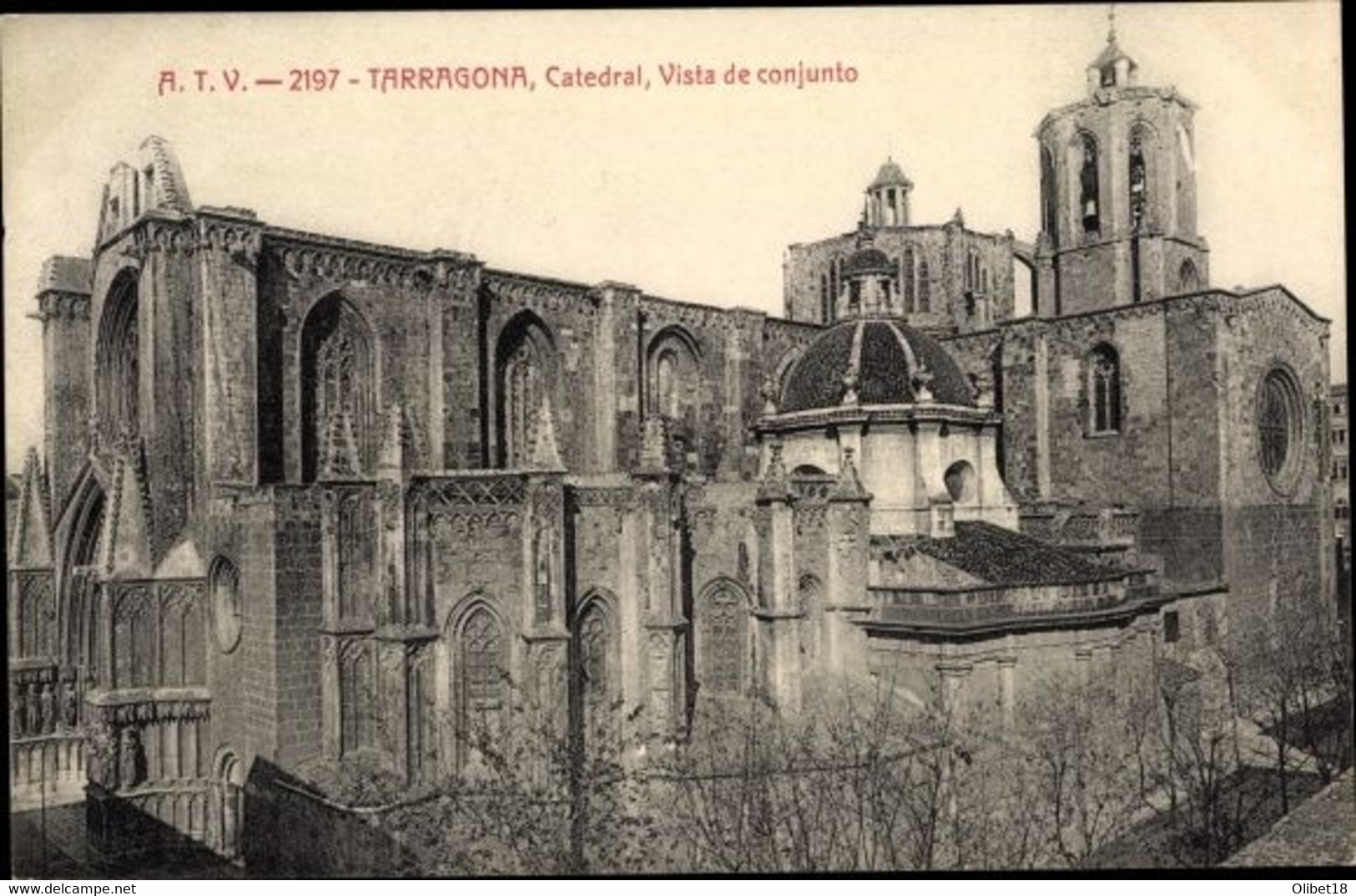 Spain ⭐ Cataluña ⭐ Tarragona - Catedral, Vista De Conjunto - Tarragona