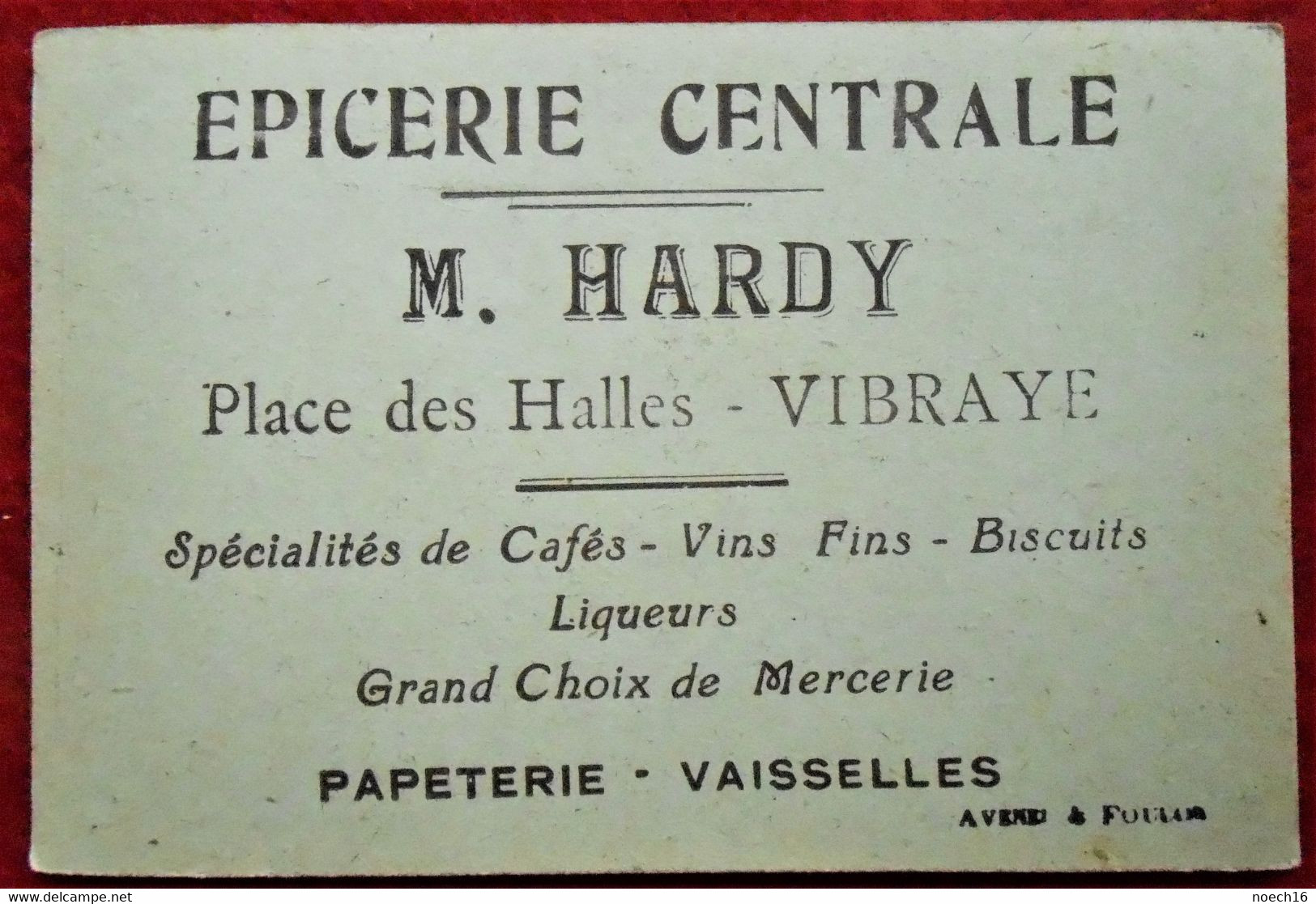Chromo Publicité  Epicerie Centrale, M. Hardy Place Des Halles - Vibraye / Les Rois De France N°29 - Sonstige & Ohne Zuordnung