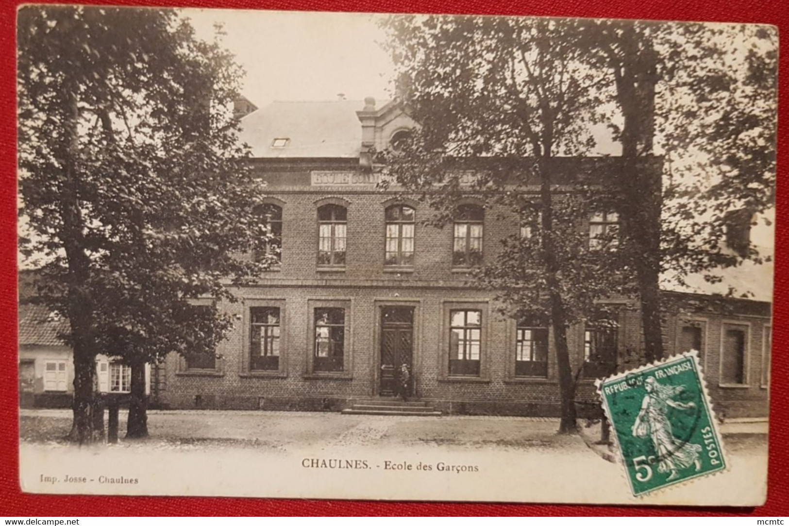 CPA - Chaulnes - Ecole Des Garçons - Chaulnes