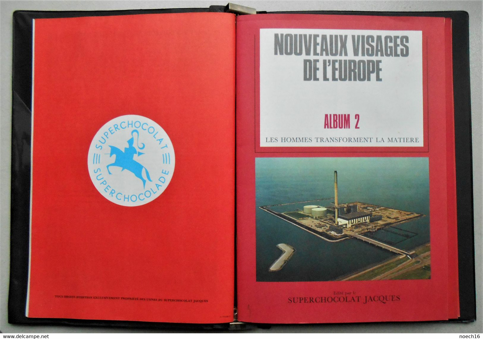 Farde 4 Albums Chromos Vignettes Jacques - Nouveaux Visage De L'Europe - Albums & Catalogues