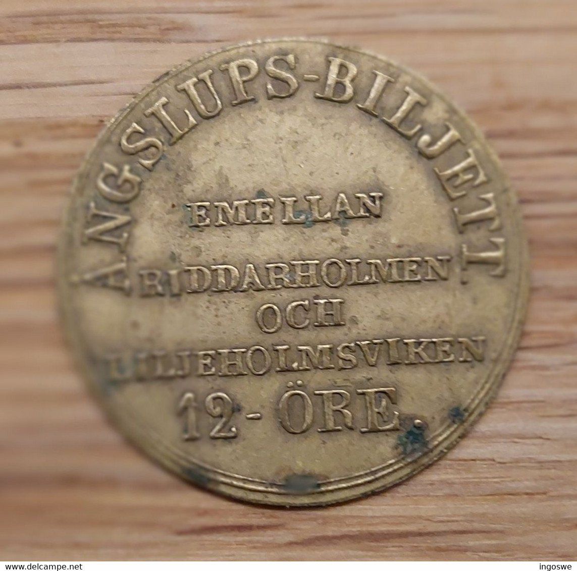 Sweden - Old Token From Stockholm Steamboat Company 12 öre - Firma's