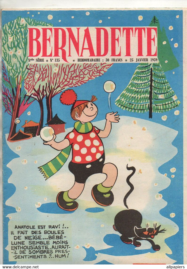 Bernadette N°135 Anatole Et La Neige - Aux îles Fortunées îles Canaries - Patron Chemise De Nuit Pour Poupée Nadette... - Bernadette