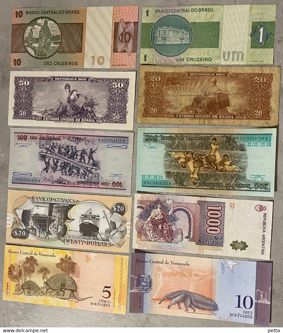 10 Billets D’Amérique Différents / (2) / Vendu En L’état - Sonstige – Amerika