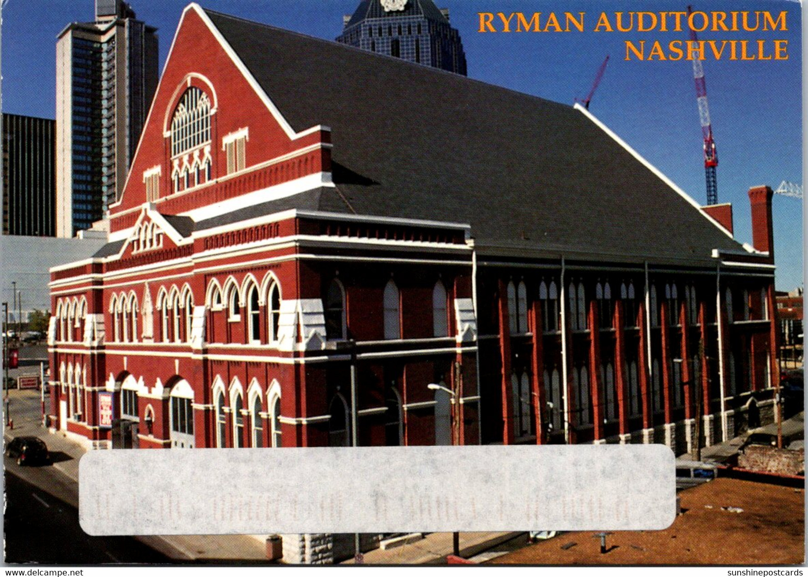 Tennessee Nashville Ryman Auditorium - Nashville