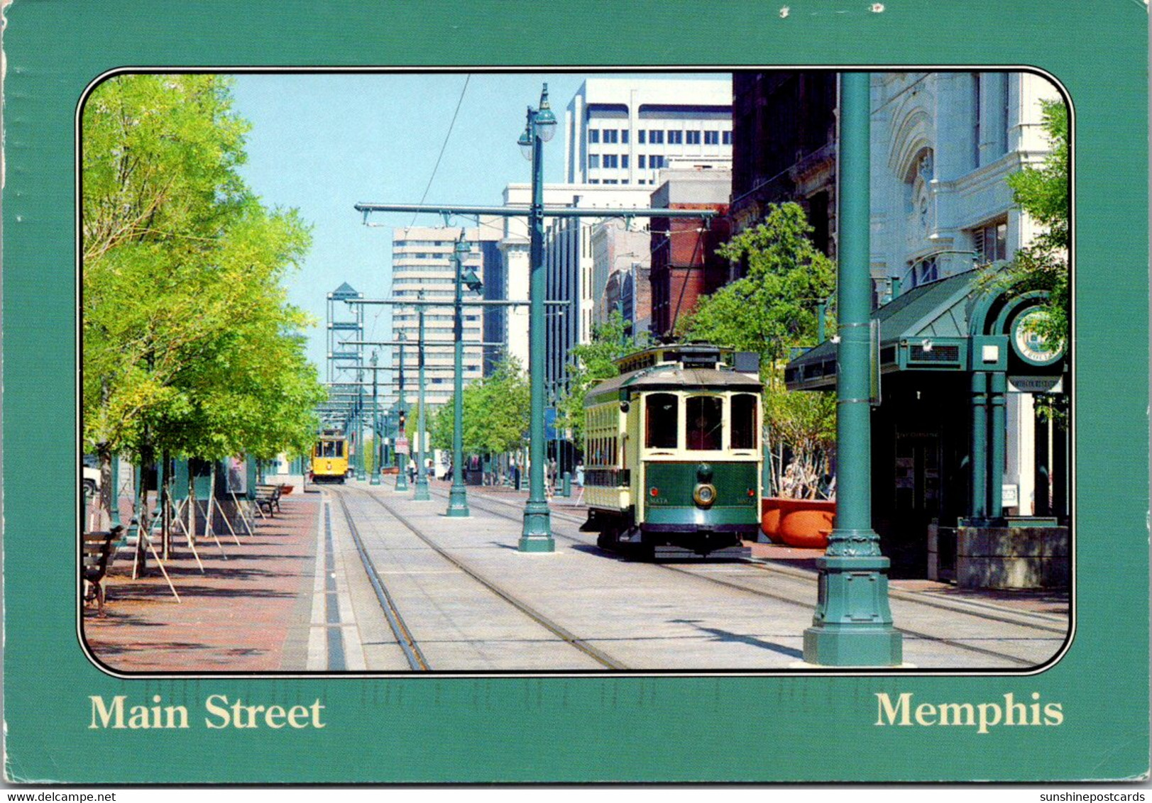 Tennessee Memphis Trolley On Main Street - Memphis