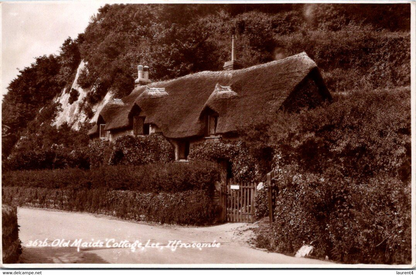 (4 N 48) VERY OLD - Sepia - UK - Ilfracombe - Old Maid's Cottage (posted 1950  ?) - Ilfracombe